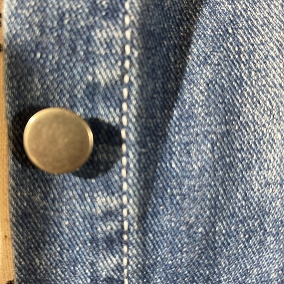 American Bazi long distressed jean jacket 2X - Picture 9 of 11